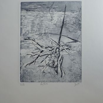 Εκτυπώσεις & Χαρακτικά με τίτλο "Reflets" από Brigitte Bibard-Guillon, Αυθεντικά έργα τέχνης, Etching