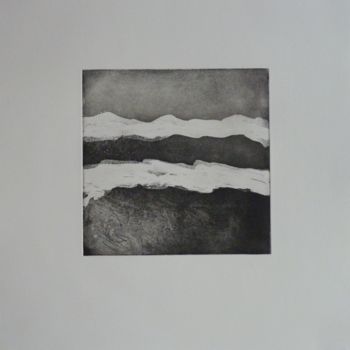 Printmaking titled "Horizons" by Brigitte Bibard-Guillon, Original Artwork, Etching