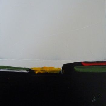Peinture intitulée "carré blanc 4" par Brigitte Bibard-Guillon, Œuvre d'art originale, Acrylique