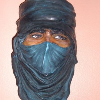 Скульптура под названием "touareg" - Habib Hamache, Подлинное произведение искусства