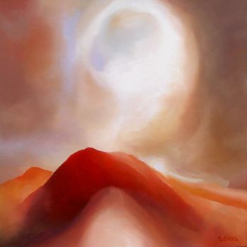 Peinture intitulée "paysage élémentaire…" par Bidard, Œuvre d'art originale, Huile