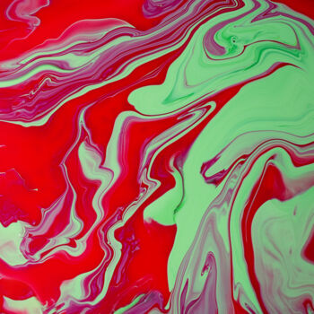 Fotografie getiteld "Multicolored fluid…" door Bidzilia, Origineel Kunstwerk, Digitale fotografie