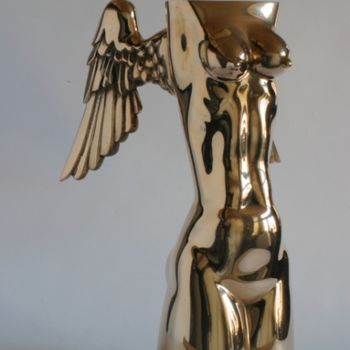 Sculpture titled ""Torso"" by Zigmunds Bielis, Original Artwork, Metals