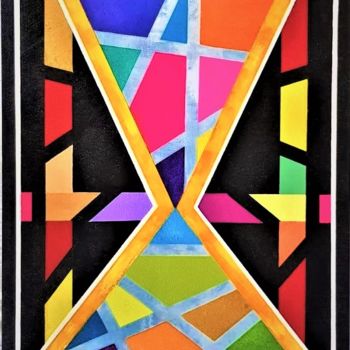 Painting titled "RELOJ DE ARENA" by Bittor, Original Artwork, Acrylic