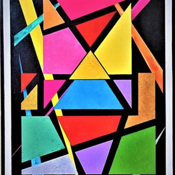 Painting titled "INTERSECCIONES I" by Bittor, Original Artwork, Acrylic