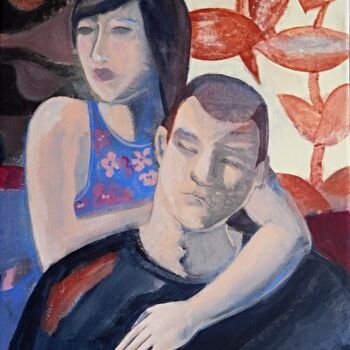 Painting titled "US" by Paolo Bigelli, Original Artwork, Acrylic