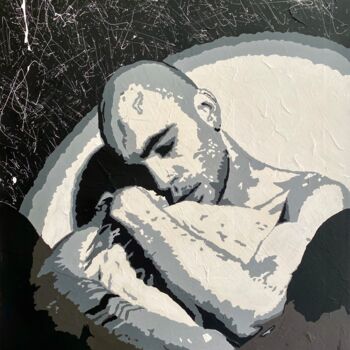 Malerei mit dem Titel "L'homme" von Seven Minutes, Original-Kunstwerk, Acryl