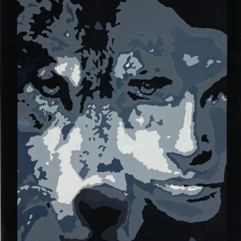 Peinture intitulée "Entre chien et loup" par Seven Minutes, Œuvre d'art originale, Acrylique