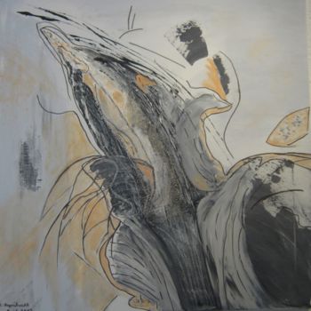 Peinture intitulée "jumping dolphin" par Elsbeth Regenbrecht, Œuvre d'art originale, Huile