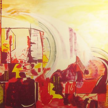 Malerei mit dem Titel "Aufbau" von Elsbeth Regenbrecht, Original-Kunstwerk, Öl