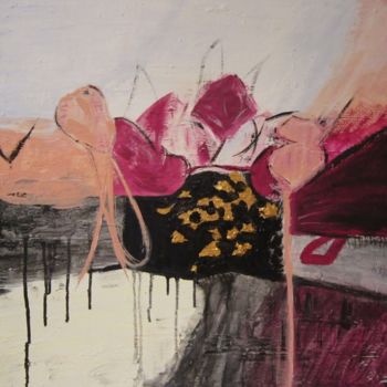 Malerei mit dem Titel "Blumenkomposition" von Elsbeth Regenbrecht, Original-Kunstwerk