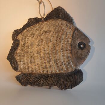 Sculpture intitulée "Broken Fish" par Bilge Dogrucuoglu, Œuvre d'art originale, Céramique