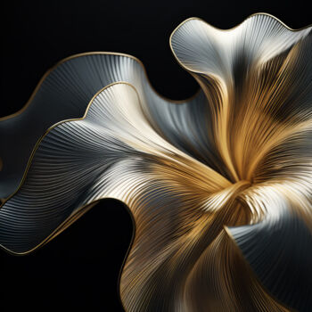 Arte digitale intitolato "Delicate Flower wit…" da Bilge Paksoylu, Opera d'arte originale, Immagine generata dall'IA