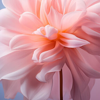 Digital Arts titled "Delicate Floral 6" by Bilge Paksoylu, Original Artwork, AI generated image