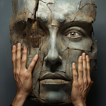 Arte digital titulada "Sculpture 1" por Bilge Paksoylu, Obra de arte original, Imagen generada por IA