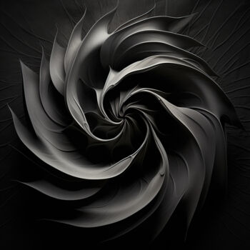 Digital Arts με τίτλο "Black and White Abs…" από Bilge Paksoylu, Αυθεντικά έργα τέχνης, Εικόνα που δημιουργήθηκε με AI