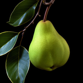 Цифровое искусство под названием "Pear 3" - Bilge Paksoylu, Подлинное произведение искусства, Изображение, сгенерированное ИИ