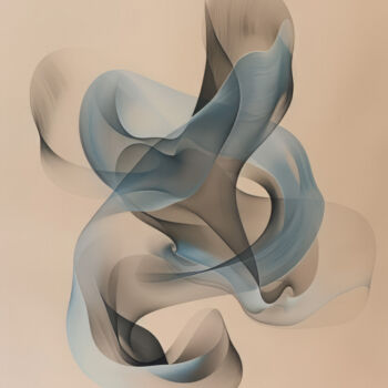 Artes digitais intitulada "Abstract Geometric 4" por Bilge Paksoylu, Obras de arte originais, Imagem gerada por IA