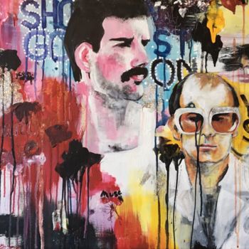 Картина под названием "Mixed Media, “Muse”" - Bilge Yılmaz, Подлинное произведение искусства, Акрил