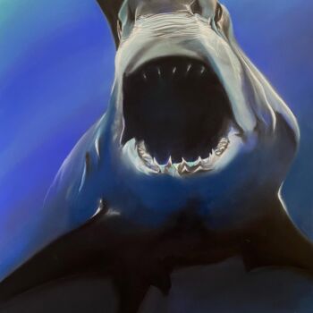 Disegno intitolato "« Jaws »" da Franck Bilger, Opera d'arte originale, Pastello