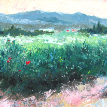 Malarstwo zatytułowany „'Near Girona'” autorstwa Bill Mcarthur, Oryginalna praca, Akryl