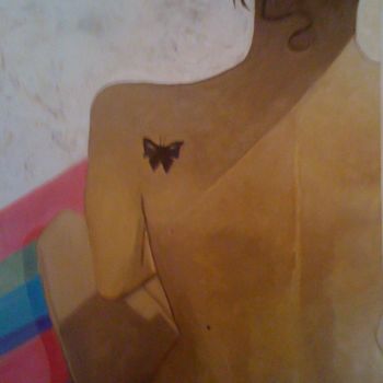 Peinture intitulée "Tattoo" par Billur Maral, Œuvre d'art originale