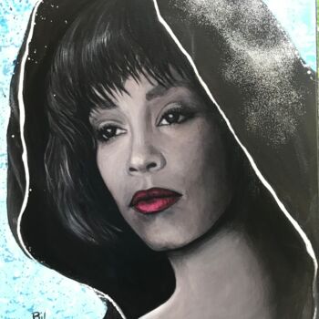 Painting titled "Whitney" by Bilwouti, Original Artwork, Acrylic