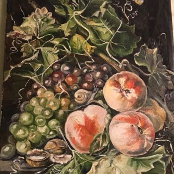 Peinture intitulée "фрукты" par Liliia Bilyk, Œuvre d'art originale, Huile