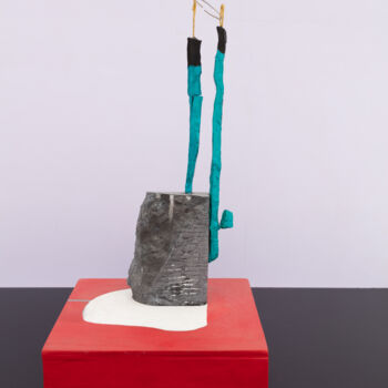 Sculpture intitulée "THE SINCERE FRIENDS…" par Bin Xu, Œuvre d'art originale, Argile