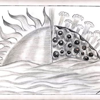 Drawing titled "Le primordial" by Bio7, Original Artwork