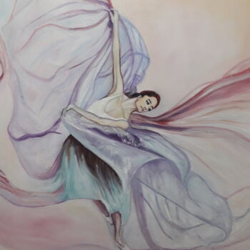 Peinture intitulée "Pretty Ballerina" par Birger Dicke, Œuvre d'art originale, Huile