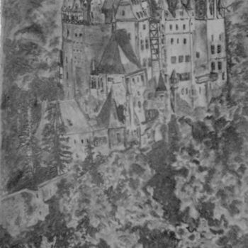 Drawing titled "Burg Eltz" by Birger Dicke, Original Artwork, Other