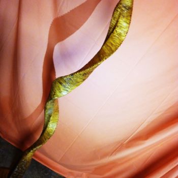 Sculpture titled "golden snake of eden" by Mirco Baresco, Original Artwork