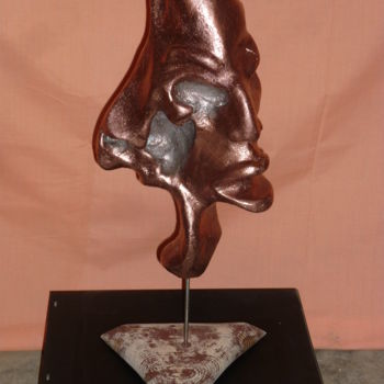 Sculpture intitulée "ALTER EGO" par Mirco Baresco, Œuvre d'art originale, Bois