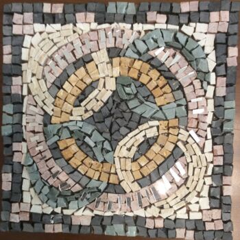 Escultura intitulada "mozaik mini tablo" por Birsen Kumcu, Obras de arte originais, Mosaico