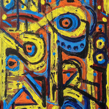 Zeichnungen mit dem Titel "Ancient" von Birsen Yıldırım, Original-Kunstwerk, Acryl