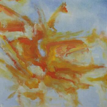 Painting titled "The Smell of the Su…" by Birute Nomeda Stankuniene, Original Artwork, Oil
