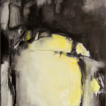 「Crazy yellow 5」というタイトルの絵画 Birute Nomeda Stankunieneによって, オリジナルのアートワーク, オイル