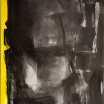 Schilderij getiteld "Crazy yellow 4" door Birute Nomeda Stankuniene, Origineel Kunstwerk, Olie