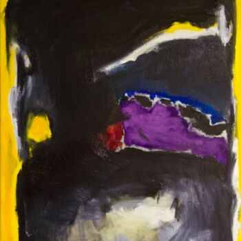 Painting titled "Crazy yellow 2" by Birute Nomeda Stankuniene, Original Artwork, Oil