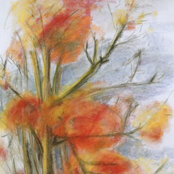Painting titled "The Maple" by Birute Nomeda Stankuniene, Original Artwork, Other