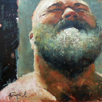 Картина под названием "Butcher" - Alexei Biryukoff, Подлинное произведение искусства, Масло