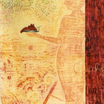 Pintura intitulada "Geschenk aus Ägypten" por Helmut Bischof, Obras de arte originais, Cera