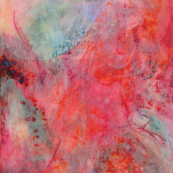 Картина под названием "burning 1" - Helmut Bischof, Подлинное произведение искусства, Воск