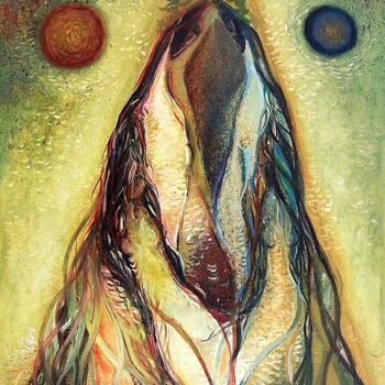 Painting titled "Metamorphosis" by Biser Panayotov, Original Artwork, Oil