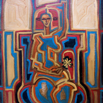 Pintura titulada "Figure 2" por Biser Panayotov, Obra de arte original, Oleo