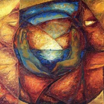 Pintura titulada "Reflections" por Biser Panayotov, Obra de arte original, Oleo