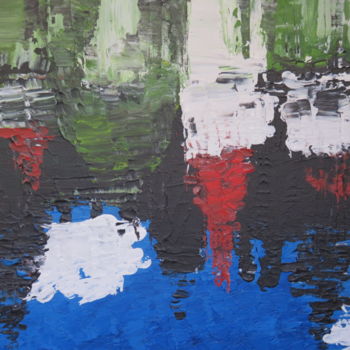 Pittura intitolato "Reflections on the…" da Chantal Bishop-Corre, Opera d'arte originale, Acrilico