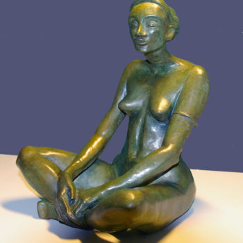 Scultura intitolato "Béké" da Bivan, Opera d'arte originale, Bronzo