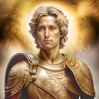 Arte digitale intitolato "Alexander the great" da Beiza Wieland, Opera d'arte originale, Immagine generata dall'IA